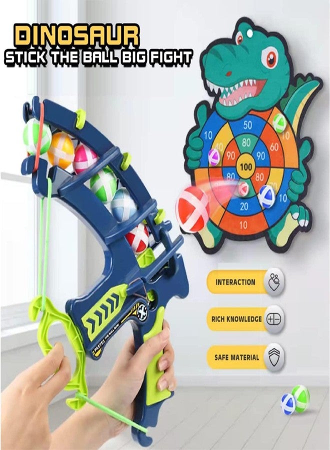 PROUDTORE لوحة لعبة PROUDTORE Dino Dart للأطفال من عمر 3 سنوات فما فوق | 8 كرات لاصقة، لعبة حفلات متعددة اللاعبين داخلية/خارجية، مثالية للأطفال من الأولاد والبنات، هدية عيد ميلاد للأطفال. - Image 3